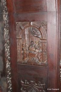 Old Warden - St Leonard. Carvings.
