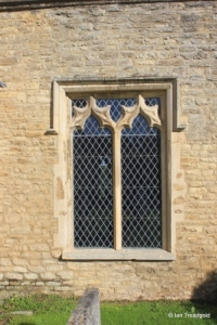 Podington - St Mary. South aisle, western window.