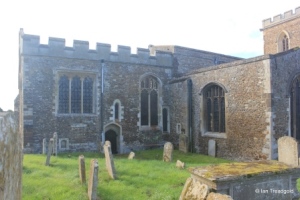 Potton - St Mary. Chancel and transept from the north-east.