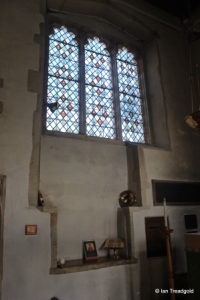 Potton - St Mary. Chancel, north-east window internal.