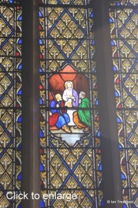 Potton - St Mary. South chapel, east window internal.