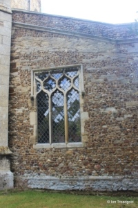 Roxton - St Mary. South aisle, west window.