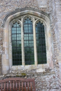 Roxton - St Mary. Chancel, north side, western window.
