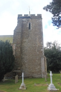 Roxton - St Mary. West tower from the north.