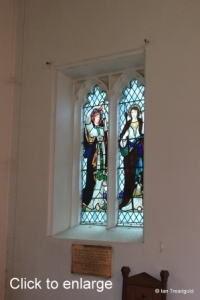 Silsoe - St James. Chancel north-east window internal.