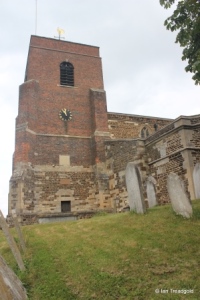 Shillington - All Saints. Tower from the south.