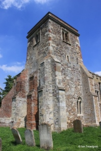 Battlesden - St Peter and All Saints. Tower from the south-west.