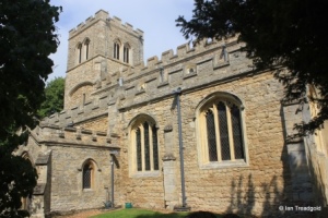 Cranfield - St Peter & St Paul. South aisle from the south-east.