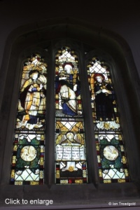 Cranfield - St Peter & St Paul. Internal stained glass.
