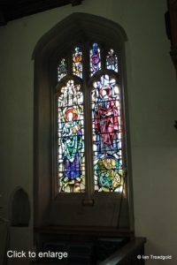 Biddenham - St James. Stained glass.