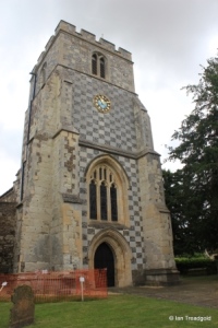 Barton-le-Clay - St Nicholas. Tower from the west.