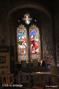 Bedford, St Peter de Merton. Chancel, south-west window, internal.