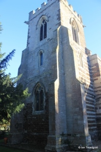 Tempsford - St Peter. Tower from the south-west.
