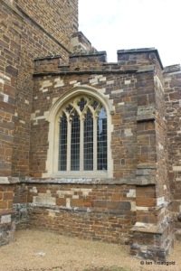 Blunham, St Edmund or St James. South aisle, west window.