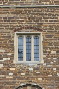 Blunham, St Edmund or St James. Tower, west window lower.