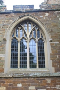 Blunham, St Edmund or St James. North aisle, west window.