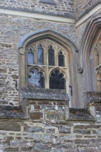 Tingrith - St Nicholas. Chancel, north-west window.
