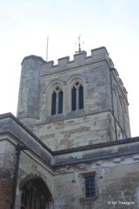 Toddington - St George. Tower from the north-west.