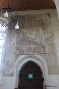 Toddington - St George. Wall painting, south doorway.