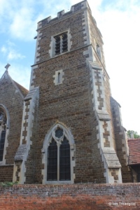 Campton - All Saints. Tower from west.