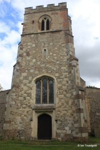 Caddington - All Saints. Tower from the west.