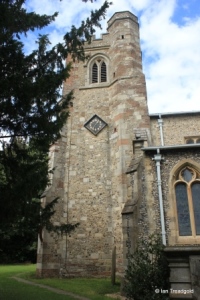 Caddington - All Saints. Tower from the south.