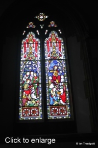 Turvey - All Saints. Chancel window internal.