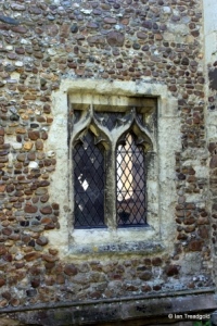 Dunton - St Mary Magdalene. Chancel north west window.